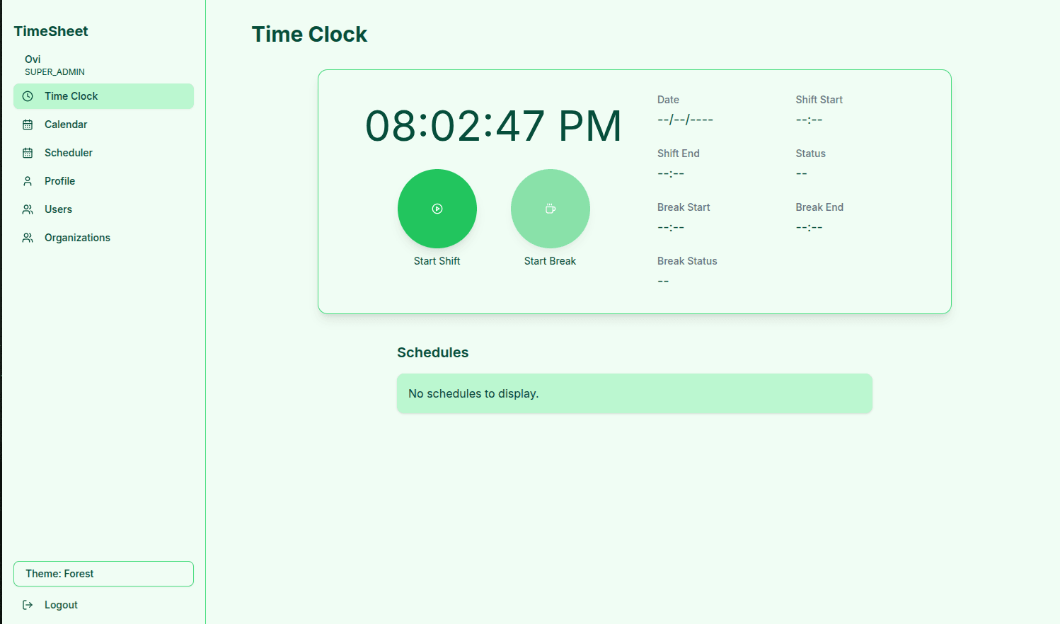 Timesheet System